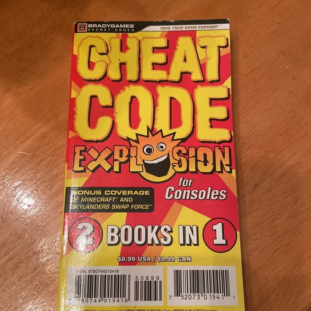Chest Codes Book from 2013! Lots of Minecraft & other codes for classic games!